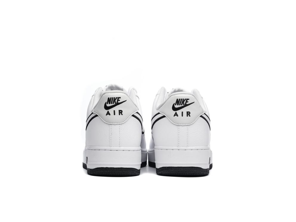 Nike Air Force 1 07 Embroidered Swoosh - White Black