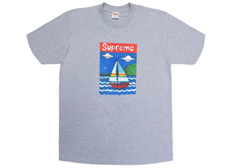 Supreme Sailboat Tee Heather Grey-Supreme-pikastore.cz
