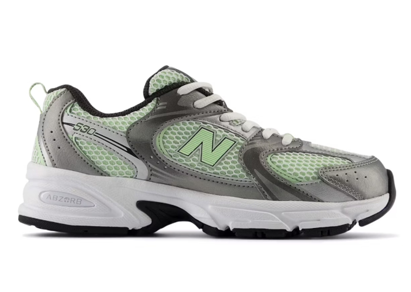 New Balance 530 Dark Silver Metallic Melon Water (GS)-New Balance-pikastore.cz