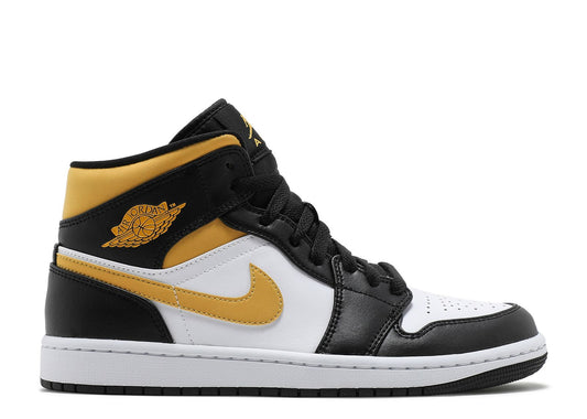 Nike Air Jordan 1 Mid Black University Gold