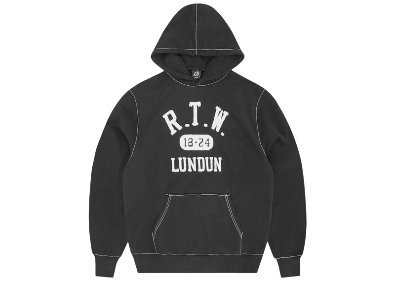Corteiz RTW College Hoodie Black-Corteiz-pikastore.cz