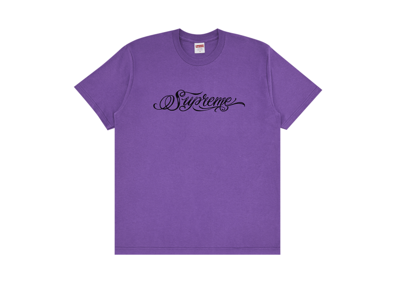 Supreme Script Tee Purple