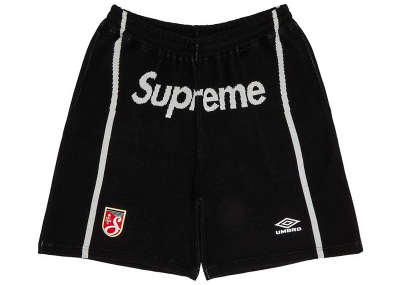 Supreme x Umbro Knit Soccer Short Black-Supreme-pikastore.cz