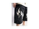 Custom Leather Tribal Shorts Black-Kalhoty-Custompantsprg-pikastore.cz