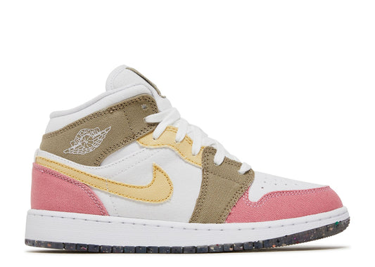 Nike Air Jordan 1 Mid SE GS Pastel Grind