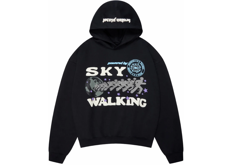 Broken Planet Sky Walking Hoodie Midnight Black-Broken Planet-pikastore.cz