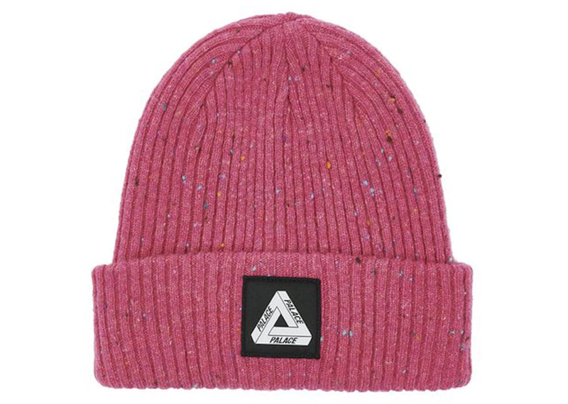 Palace Nepped Tri-Ferg Patch Beanie Cherry