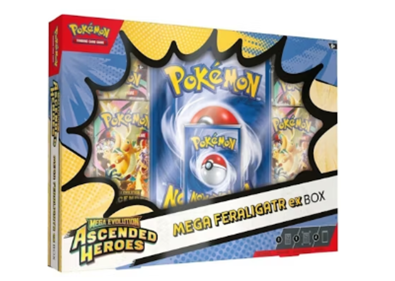 2026 Pokemon Mega Evolution Ascended Heroes Mega Feraligatr ex Box-Pokemon-pikastore.cz