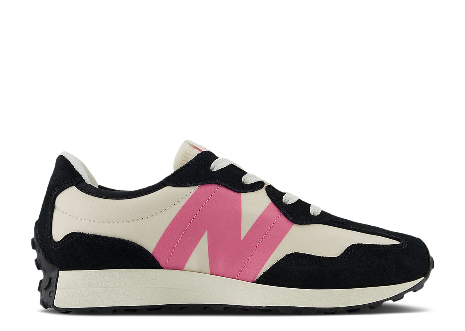 327 Big Kid Black Real Pink-New Balance-pikastore.cz