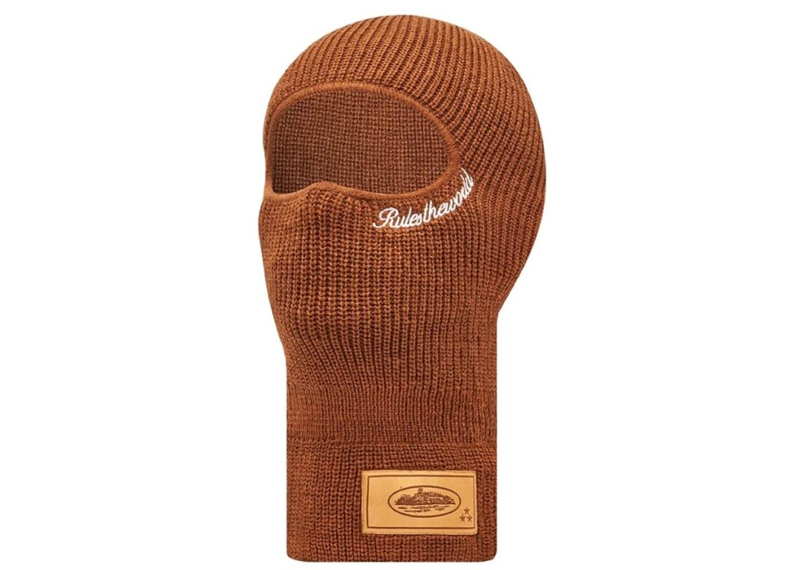 Corteiz Knit Balaclava Brown-Corteiz-pikastore.cz