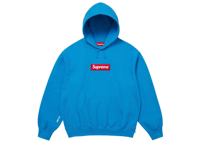 Supreme Box Logo Hooded Sweatshirt (FW25) Cyan-Supreme-pikastore.cz