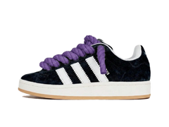 Adidas Campus 00s Black Rope Laces Purple