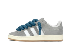 Adidas Campus 00s Gray Rope Laces Blue