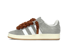 Adidas Campus 00s Gray Rope Laces Brown