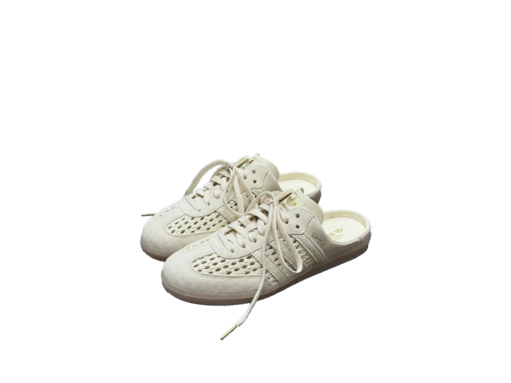 Adidas Samba Mule Woven Basketweave Cream White (Womens)-Adidas-pikastore.cz