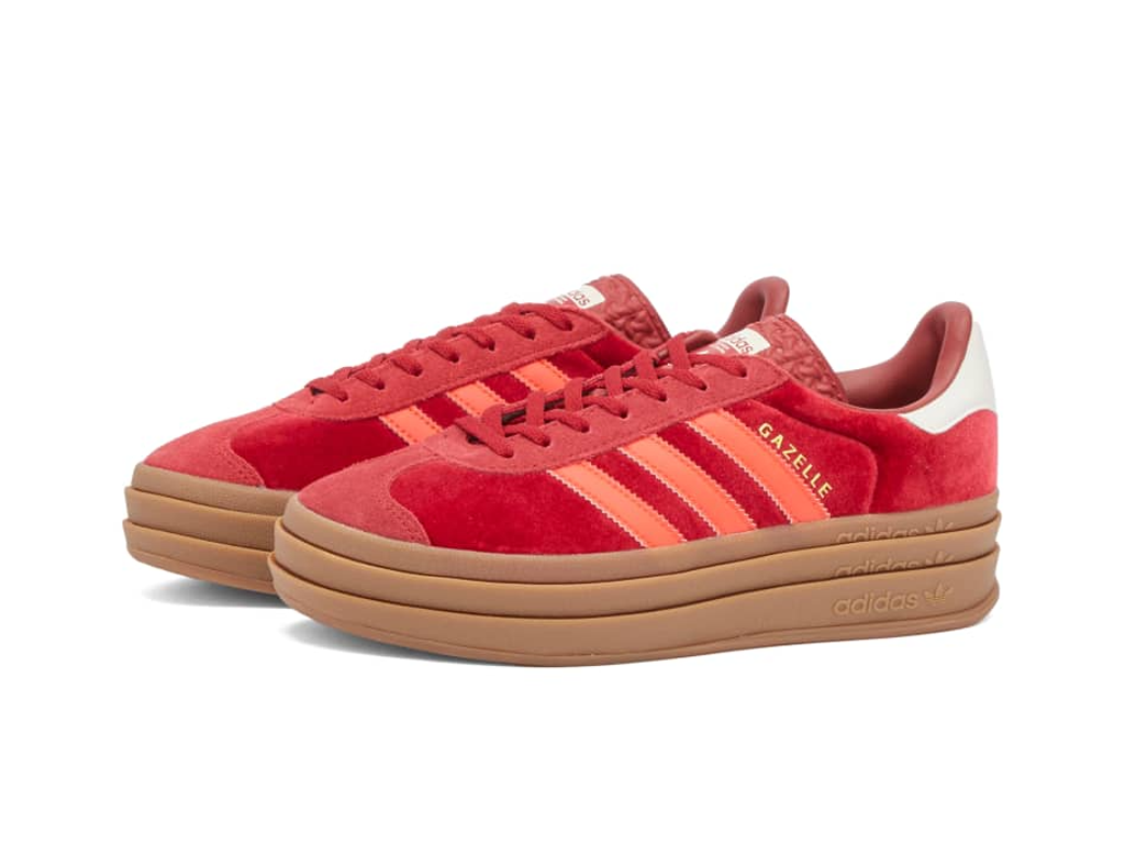 Adidas Gazelle Bold Bright Red Velvet