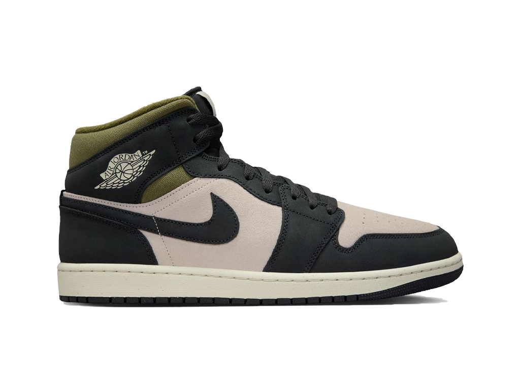 Air Jordan 1 Mid Off Noir Medium Olive