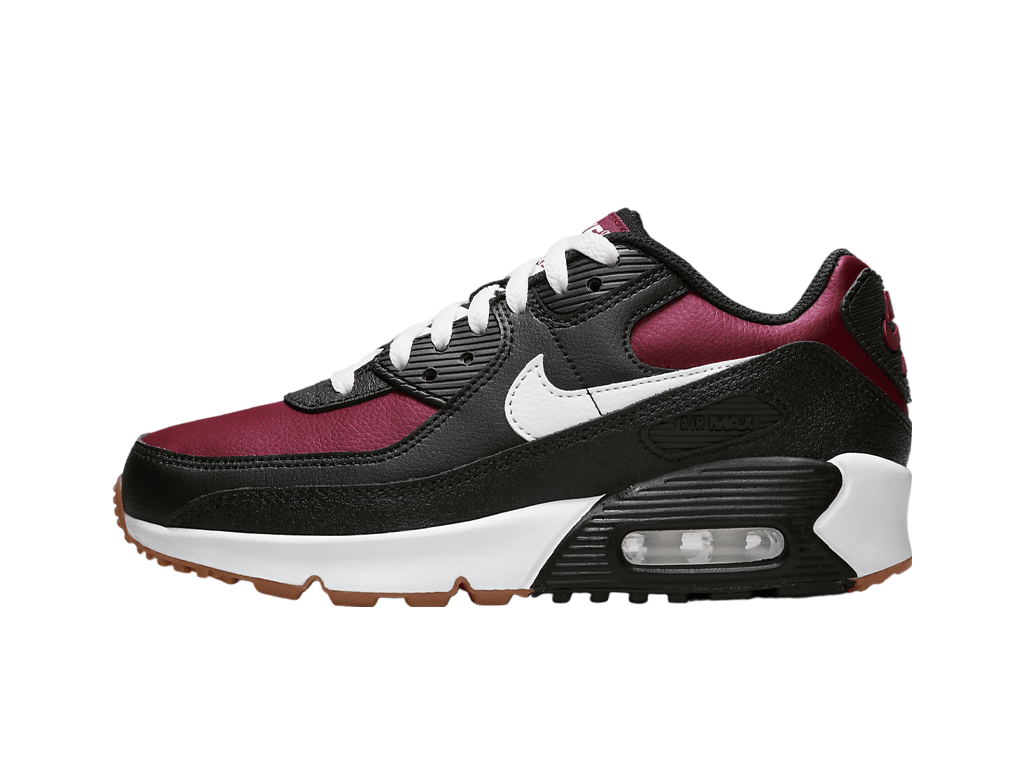 Air Max 90 Leather GS Black Team Red-Nike-pikastore.cz
