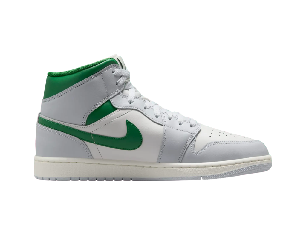 Air Jordan 1 Mid Summit White Lucky Green-Air Jordan-pikastore.cz