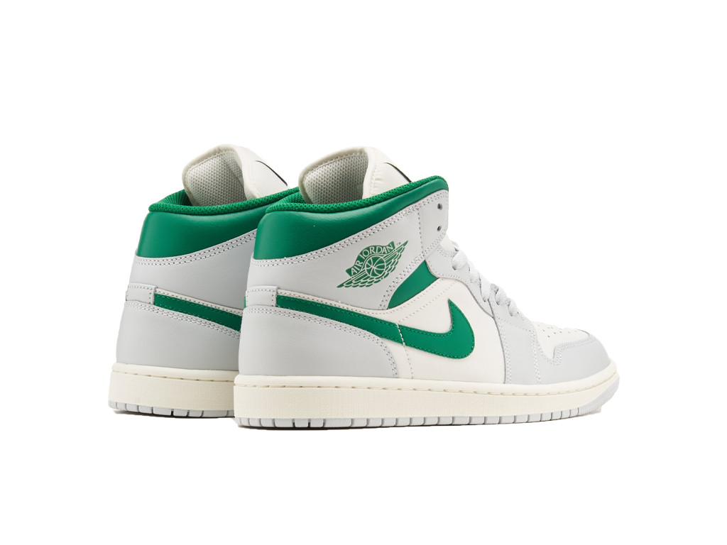 Air Jordan 1 Mid Summit White Lucky Green-Air Jordan-pikastore.cz