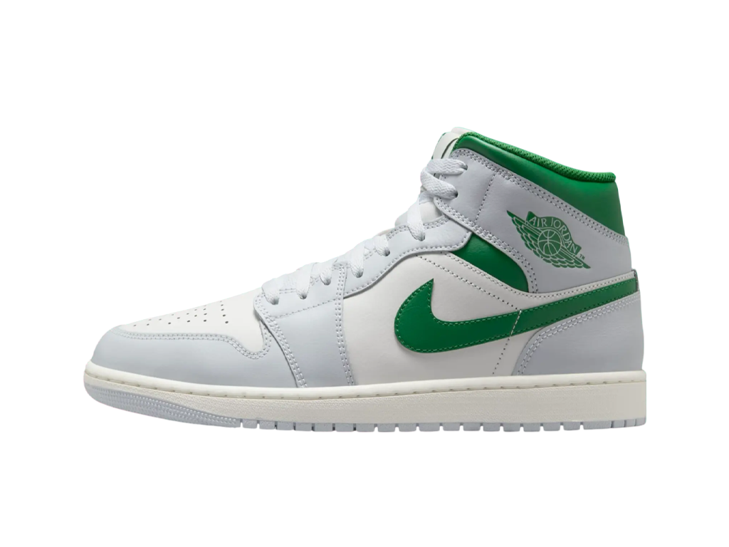 Air Jordan 1 Mid Summit White Lucky Green-Air Jordan-pikastore.cz