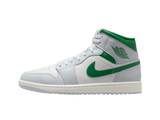 Nike Air Jordan 1 Mid Summit White Lucky Green
