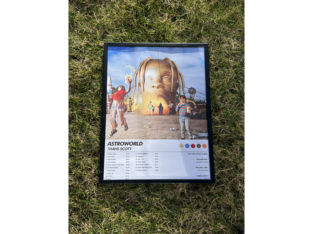 Astroworld, Travis Scott - A3 Album Print