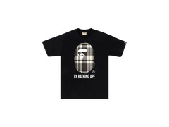 Bape Check By Bathing Ape Tee Black (grå rutig)