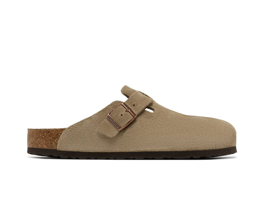 Birkenstock Boston Suede Soft Footbed Taupe-Birkenstock-pikastore.cz