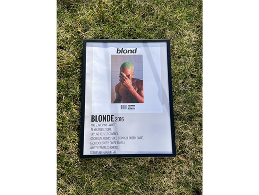 Blond, Frank Ocean - A3 Album Print