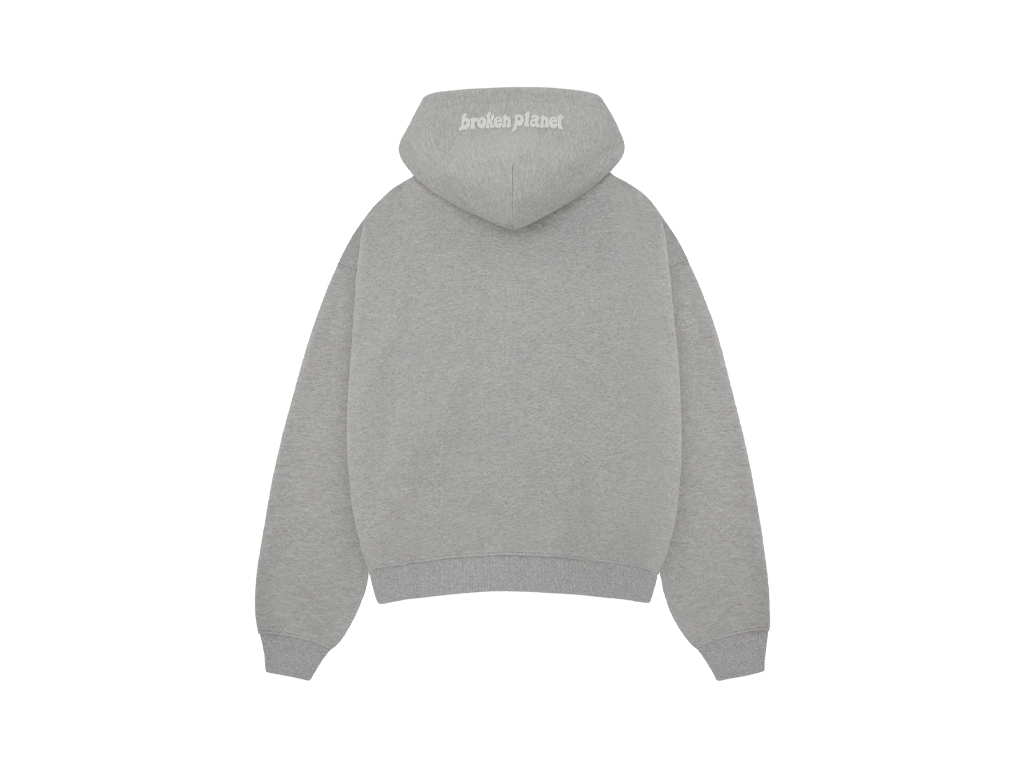Broken Planet Zip Up Hoodie Heather Grey-Broken Planet-pikastore.cz