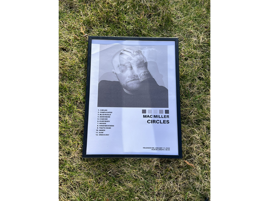 Circles, Mac Miller - A3 Album Print