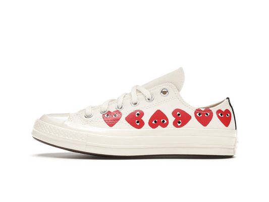 Cdg x converse white low deals