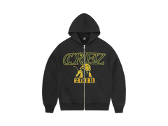 Corteiz Lion Boxy Zip Hood Black