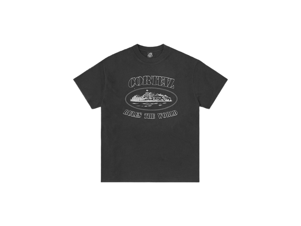 Corteiz Reflective Alcatraz Tee Triple Black-Corteiz-pikastore.cz