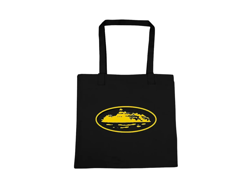 Corteiz Alcatraz Tote Bag Black Yellow-Corteiz-pikastore.cz