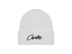 Corteiz Allstarz Folded Beanie White