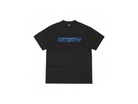 Corteiz CRTZRTW Blue Logo Tee Black-Corteiz-pikastore.cz
