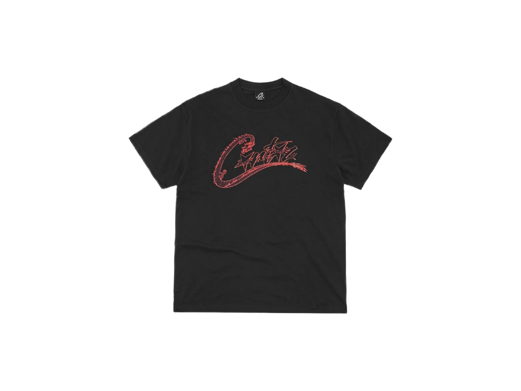 Corteiz Dragon Allstarz Tee Black-Corteiz-pikastore.cz