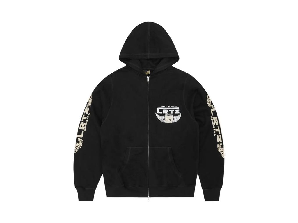 Corteiz Gasolina Double Zip Hoodie Black-Corteiz-pikastore.cz