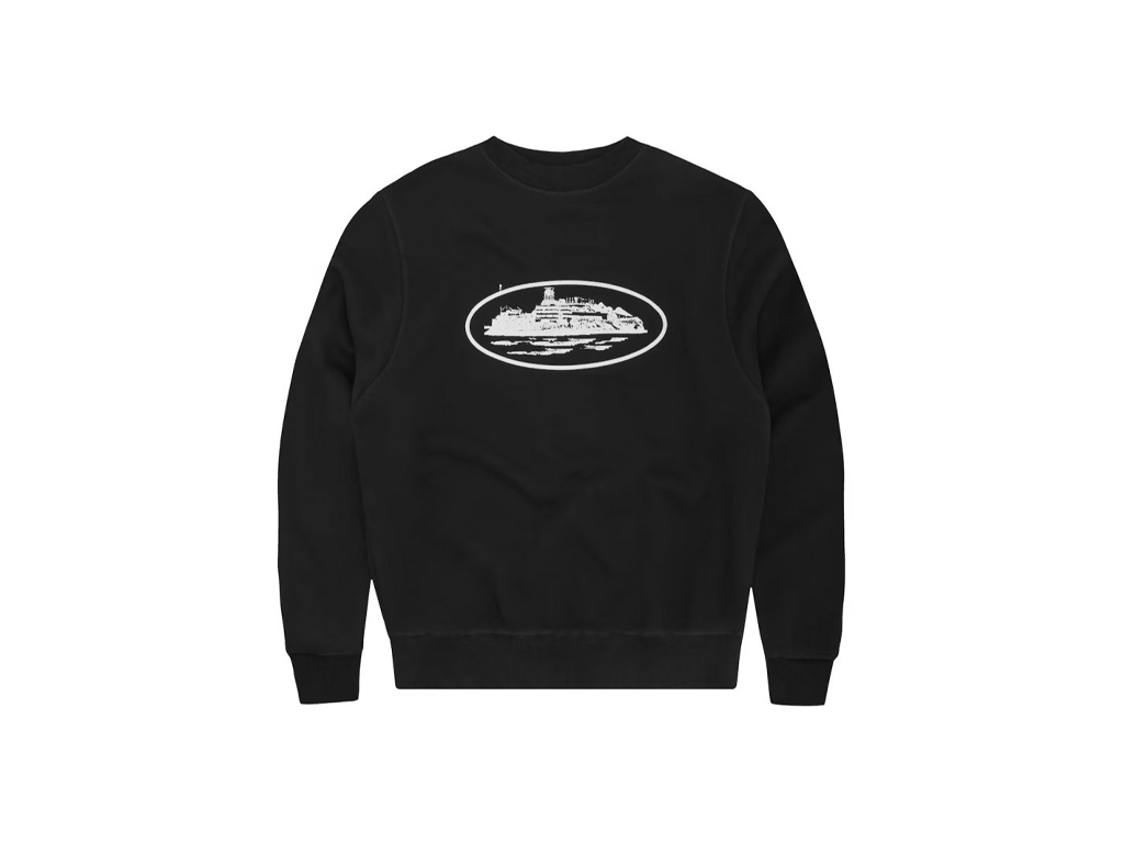 Corteiz OG Alcatraz Sweatshirt Black-Corteiz-pikastore.cz