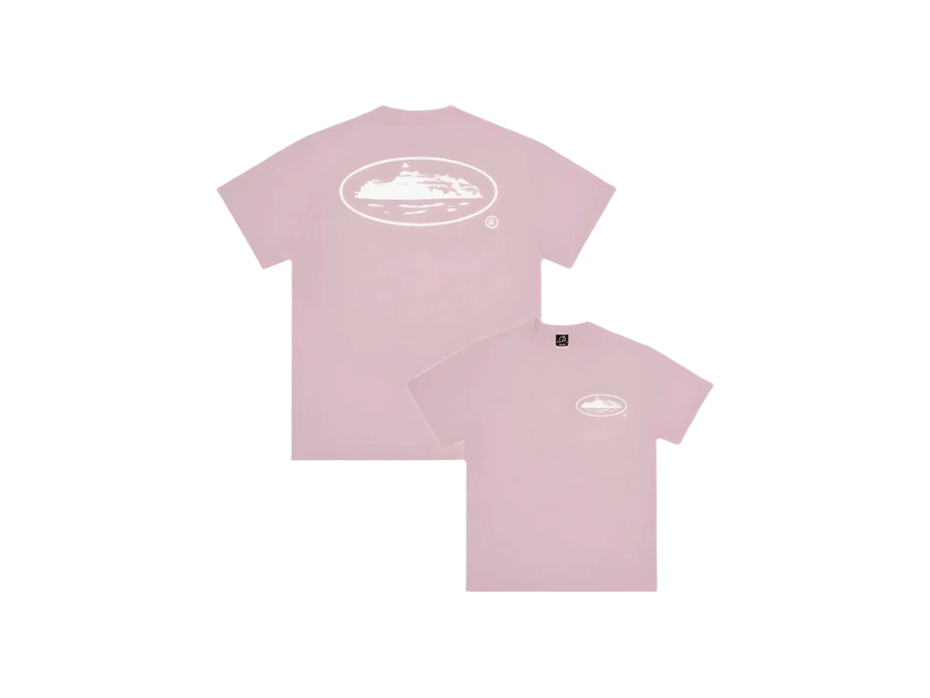 Corteiz OG Island Logo Tee Baby Pink-Corteiz-pikastore.cz