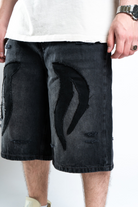 Custom Tribal Shorts Black-Kalhoty-Custompantsprg-pikastore.cz