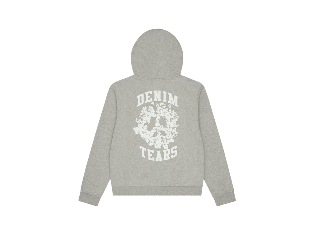 Denim Tears Denim University Zip Hoodie Grey-Denim Tears-pikastore.cz