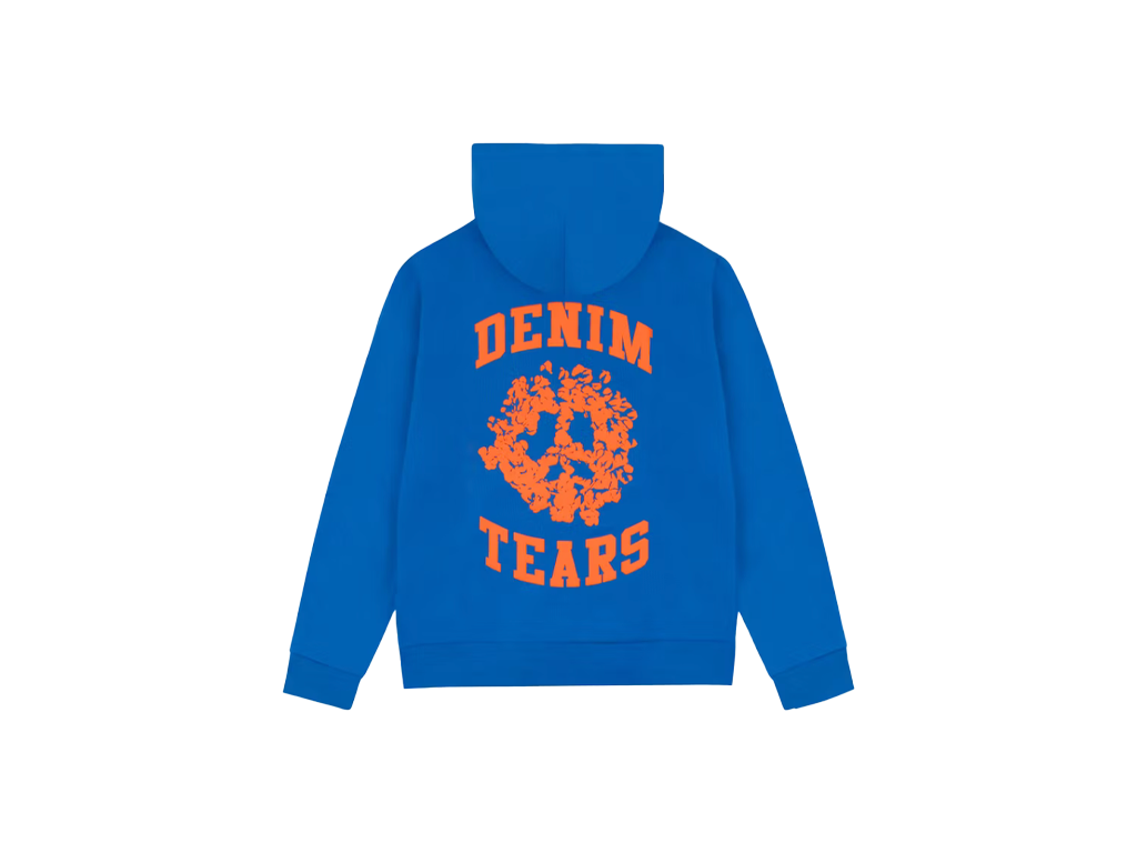 Denim Tears Denim University Zip Hoodie Royal Blue-Denim Tears-pikastore.cz