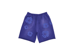 Denim Tears Mono Cotton Wreath Sweat Shorts Washed Blue