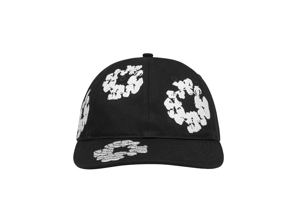 Denim Tears The Cotton Wreath Cap Black-Denim Tears-pikastore.cz