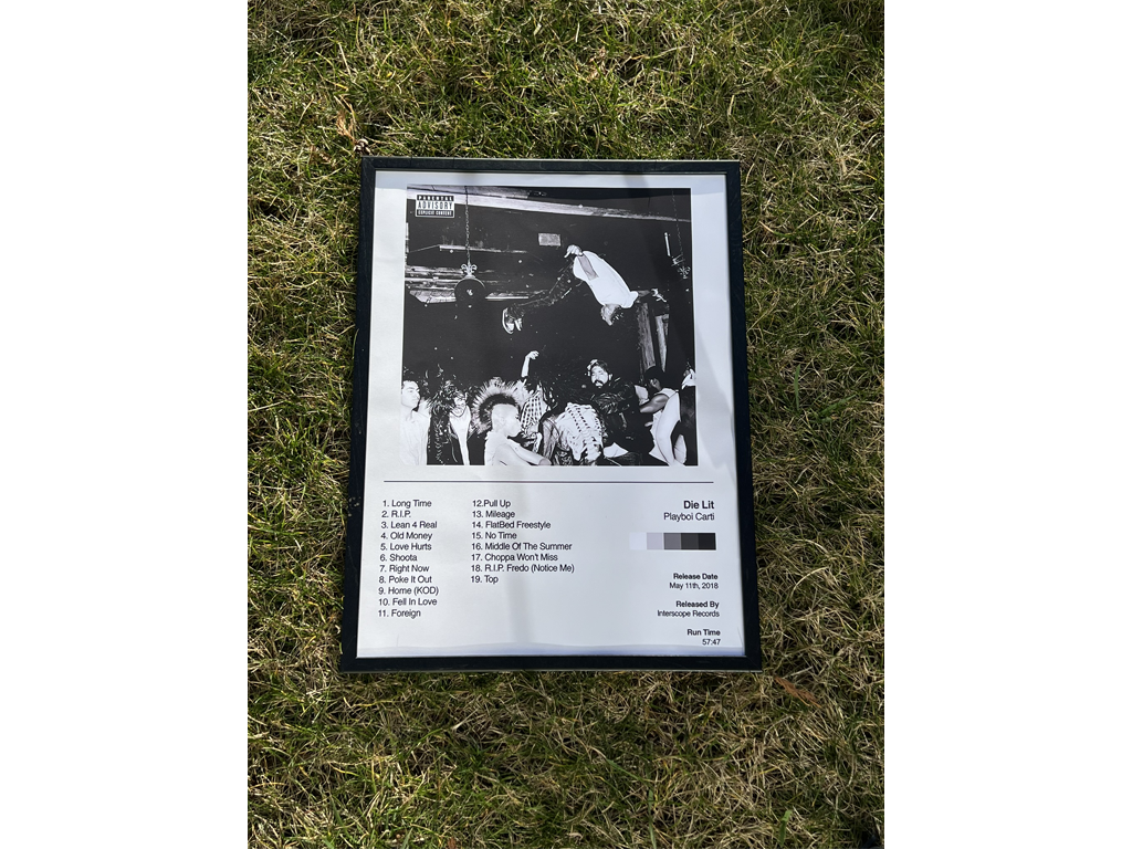 Die Lit, Playboi Carti - A3 Album Print