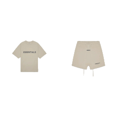 Fear of God Essentials S20 Shorts + S20 T-Shirt Khaki - SET