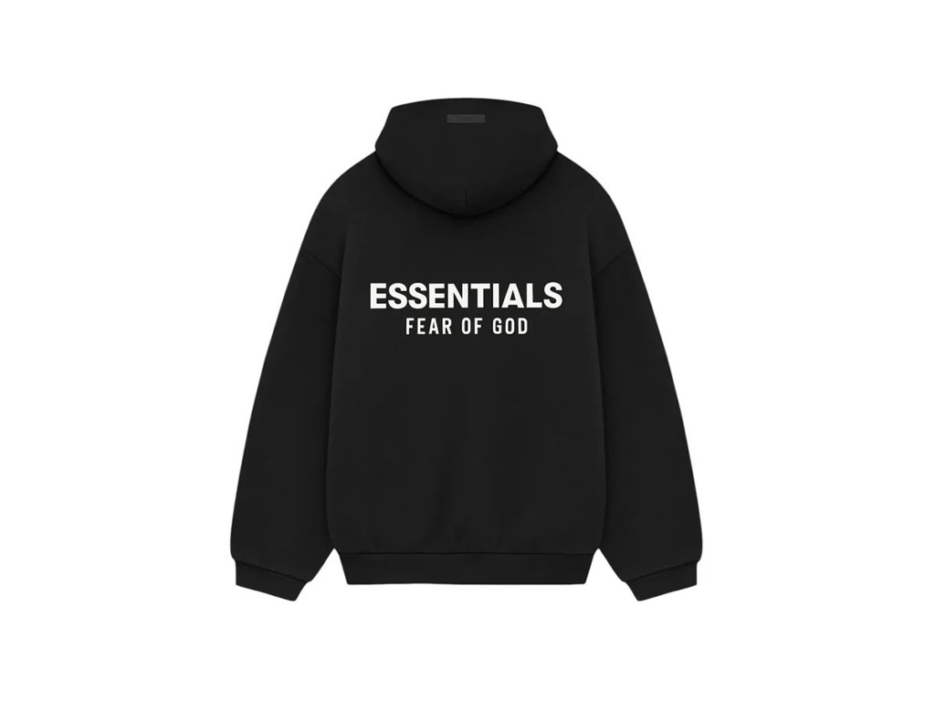 Fear of God Essentials Fleece Hoodie S24 Black-Fear of God-pikastore.cz